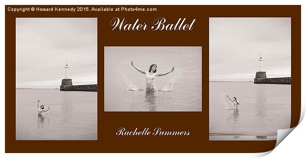 Water Ballet Triptych  Print by Howard Kennedy