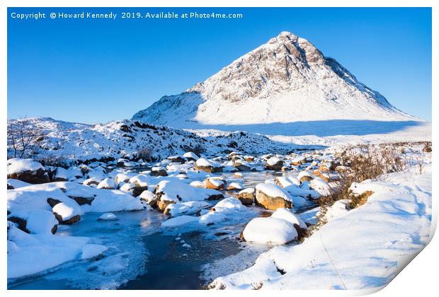 Winter in the Highlands Print by Howard Kennedy