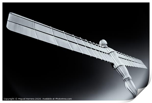 Angel Of The North #3 Print by Miguel Herrera