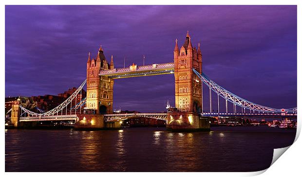 Tower Bridge London Print by Paul Piciu-Horvat