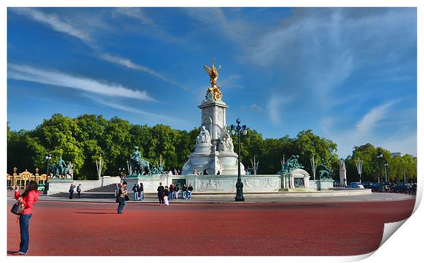 Victoria Memorial @ Buckingham Palace Print by Paul Piciu-Horvat