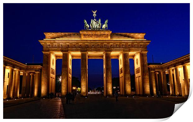 Brandenburg Gate Print by Paul Piciu-Horvat