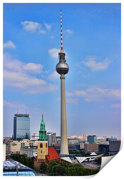 Fernsehturm (TV Tower) Print by Paul Piciu-Horvat