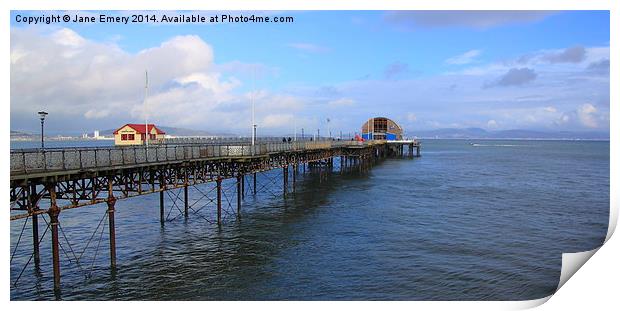  Mumbles Pier and New Lifeboat House Print by Jane Emery