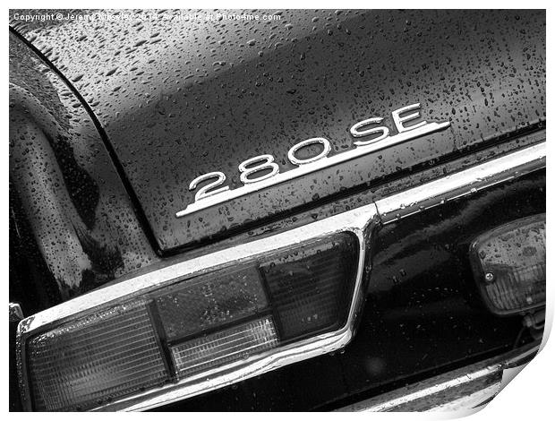 Mercedes 280SE Print by Jeremy Moseley