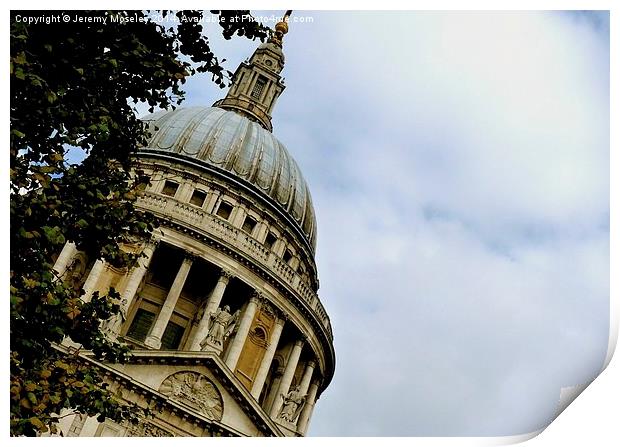 St Paul's Cathedral London  Print by Jeremy Moseley