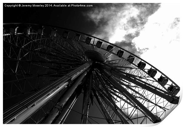 The Brighton Wheel.  Print by Jeremy Moseley