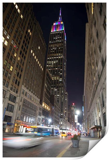  Empire State Building New York City Print by Louise Wilden