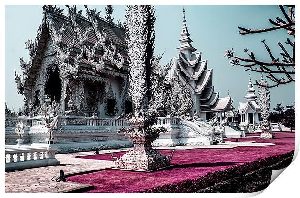  White Temple (Wat Rong Khun) Print by Dave Rowlands