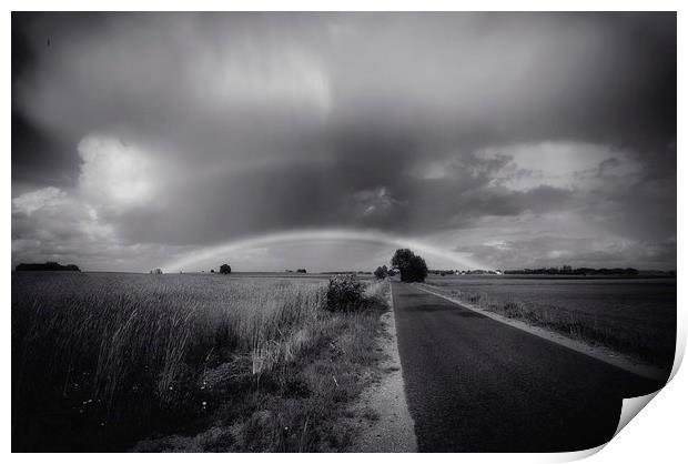 Double rainbow Print by Piotr Tyminski