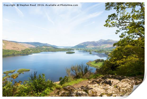 The Lake District Surprise View Print by Stephen Read