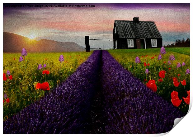  Textured/painterly landscape colourful scenery  Print by Heaven's Gift xxx68