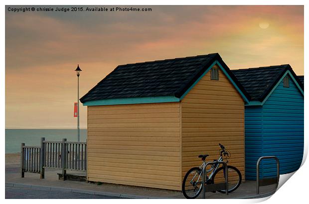  the beach huts  Print by Heaven's Gift xxx68
