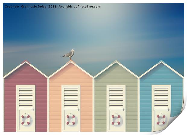 beach huts  Print by Heaven's Gift xxx68