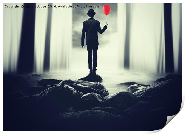 The man with the red balloon Print by Heaven's Gift xxx68