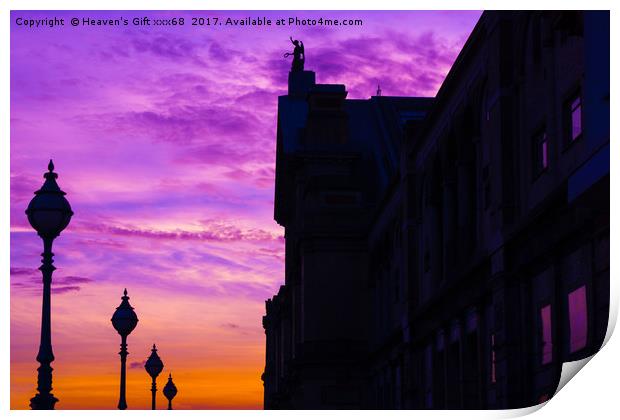 Alexandra palace London sunset Print by Heaven's Gift xxx68