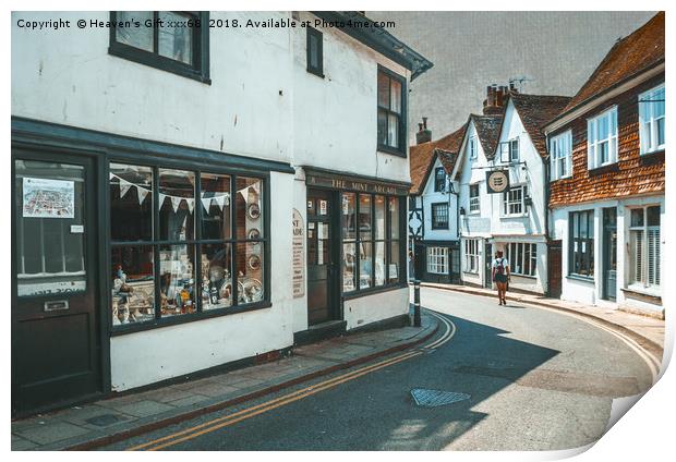 Rye high street East sussex Print by Heaven's Gift xxx68