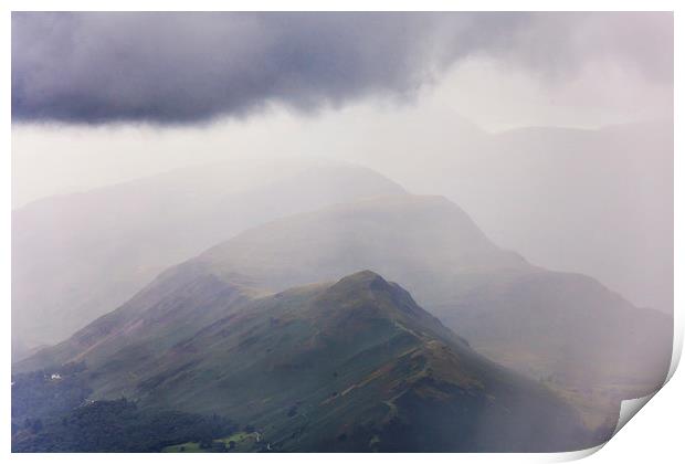  Catbells Storm Print by Mat Robinson