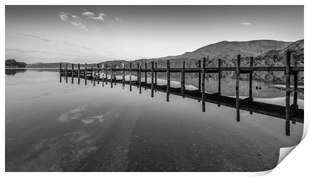 Pier view Print by Jonathon barnett