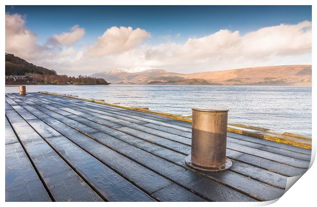 Pier view Print by Jonathon barnett