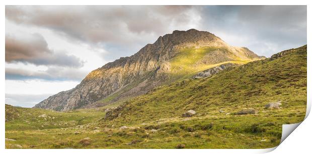 Tryfan Ogwen Valley Snowdonia Print by Jonathon barnett