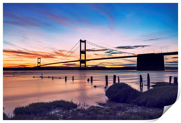  Severn Crossing Print by Simon Gerhand