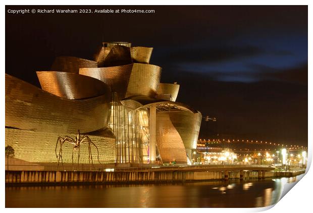 Bilbao Spain  Guggenheim museum  Print by Richard Wareham