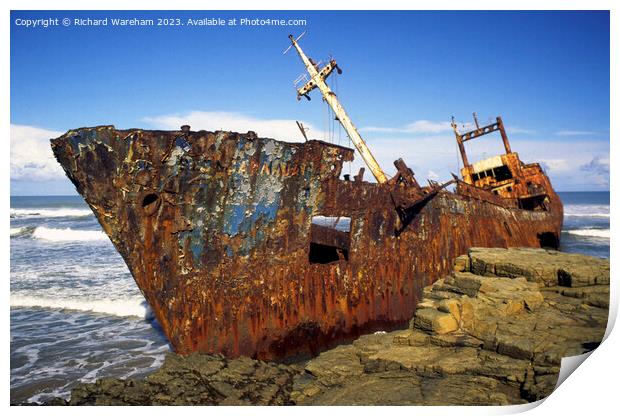 Shipwreck Transkei Print by Richard Wareham
