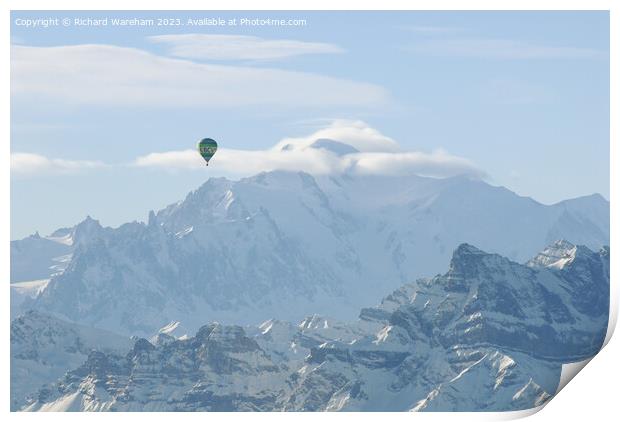 Mont Blanc Print by Richard Wareham