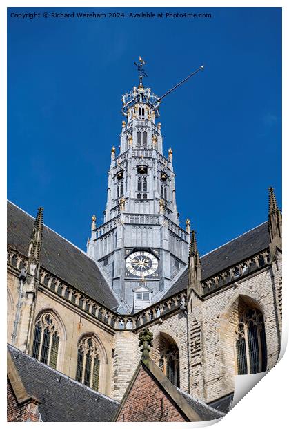 Grote Kerk or St.-Bavokerk Print by Richard Wareham