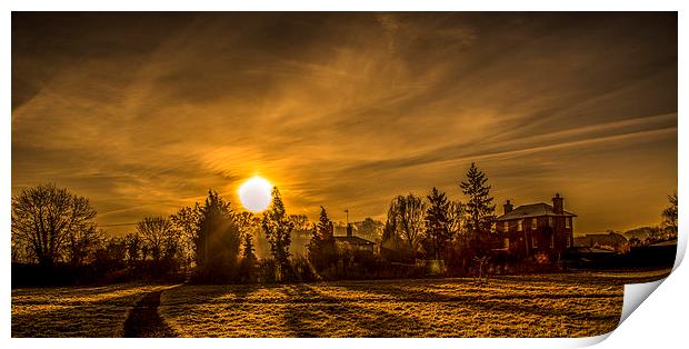  stockers lock sunrise. Print by peter wyatt