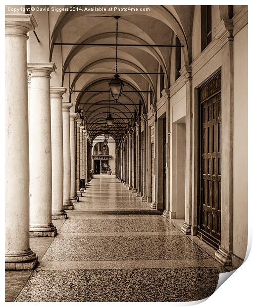  Italian Archway Print by David Siggers