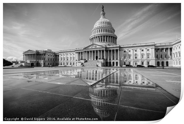 Capitol Hill Print by David Siggers