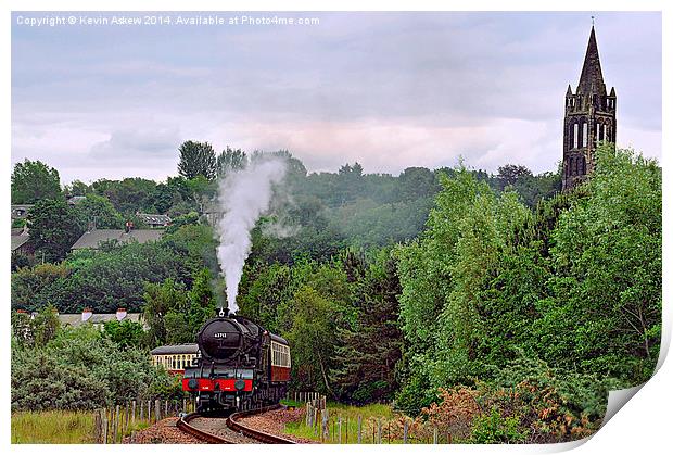  Classic Scottish Steam Train Print by Kevin Askew