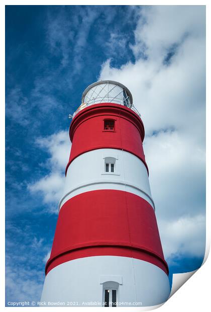 Happisburgh Lighthouse Print by Rick Bowden