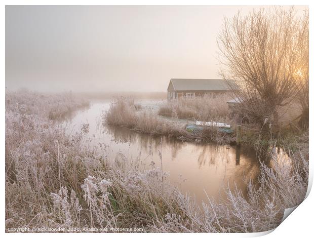 Serene Winter Thurne Print by Rick Bowden