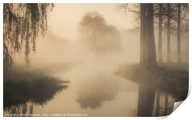Misty Wensum Sunrise Print by Rick Bowden