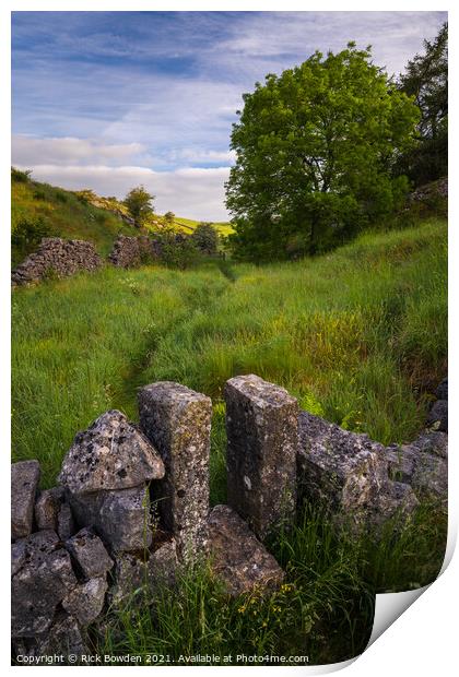 Ricklow Squeeze Stile Print by Rick Bowden
