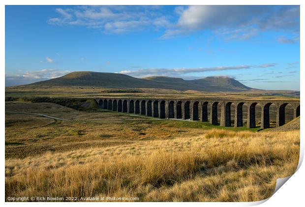 Ribblehead Viaduct Yorkshire Dales Print by Rick Bowden