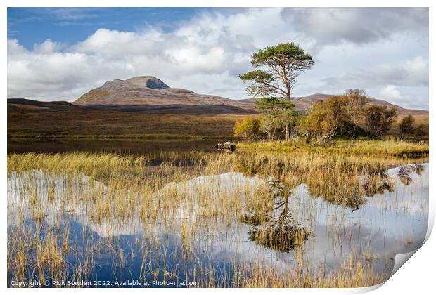 Loch Awe, Assynt Print by Rick Bowden