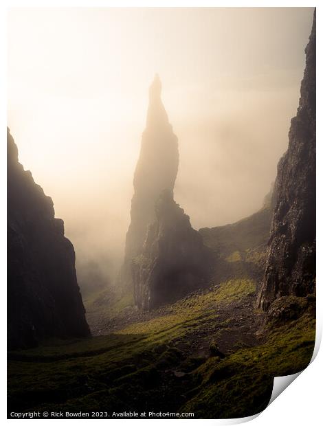 Sunlight on the Needle Print by Rick Bowden
