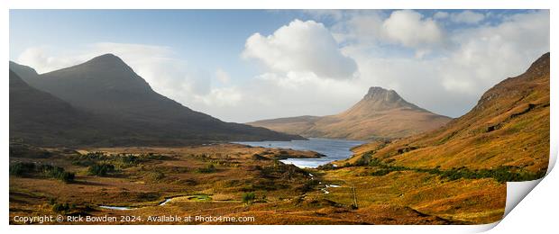 Stac Pollaidh Valley Print by Rick Bowden