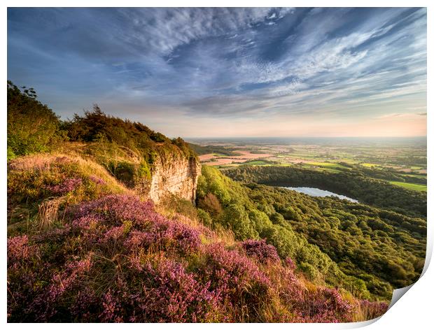Sutton Bank North Yorkshire Print by Rick Bowden