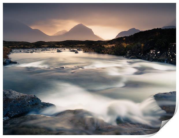 Majestic Marsco Mountain Print by Rick Bowden