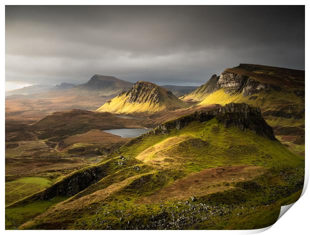 Quiraing Isle of Skye Scotland Print by Rick Bowden