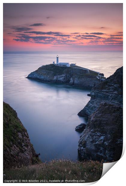 South Stack Anglesey Print by Rick Bowden