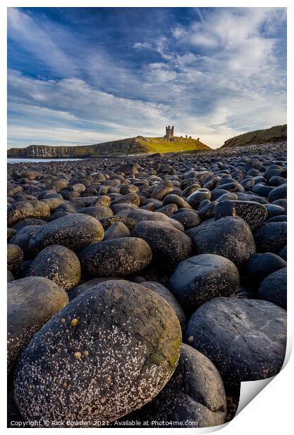 Dunstanburgh  Castle  Northumberland Print by Rick Bowden