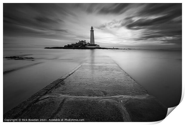 Serenity of St Marys Print by Rick Bowden