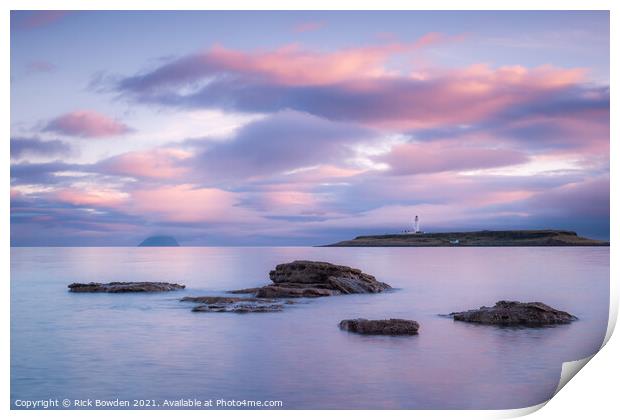 Pladda Across The Water Print by Rick Bowden