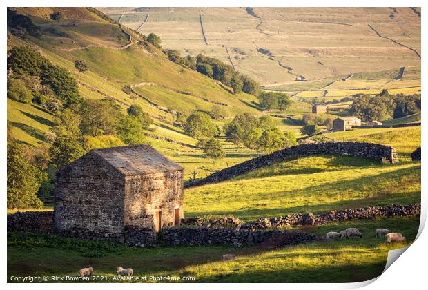 Rustic Charm of Yorkshire Dales Print by Rick Bowden